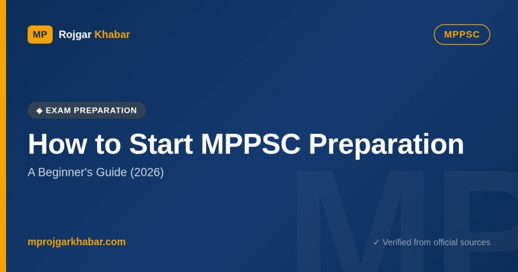 How to Start MPPSC Preparation: A Beginner's Guide (2026)